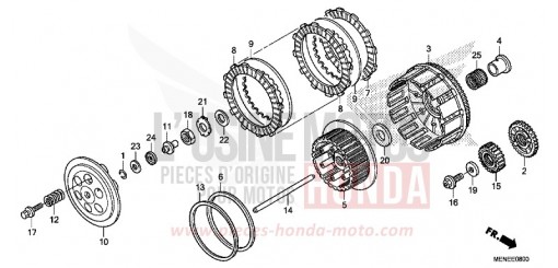 EMBRAYAGE CRF450RE de 2014